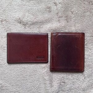 Vintage Coach Water Buffalo Card Case/Wallet Bundle - Project Condition